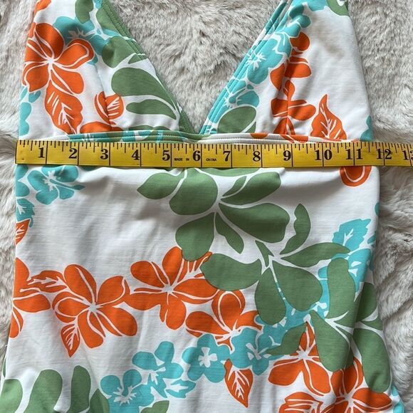 Relax by Tommy Bahama One Piece Floral Swimsuit Size 10 - Picture 4 of 8